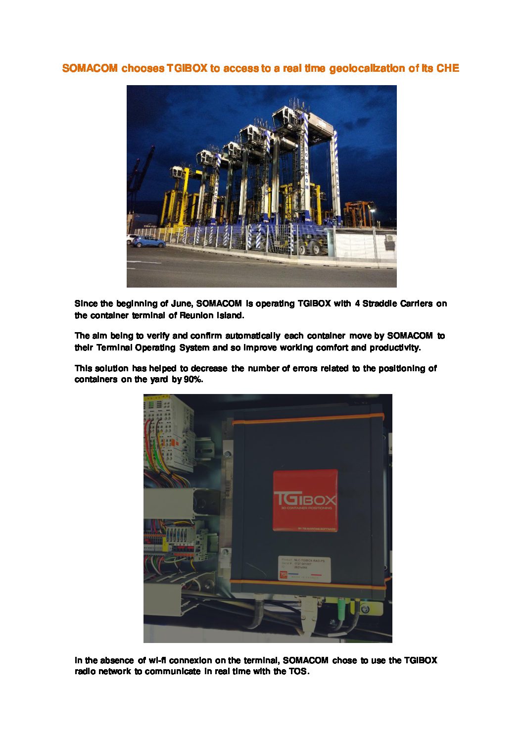 Tgi System TGI Maritime Software - Port Technology International