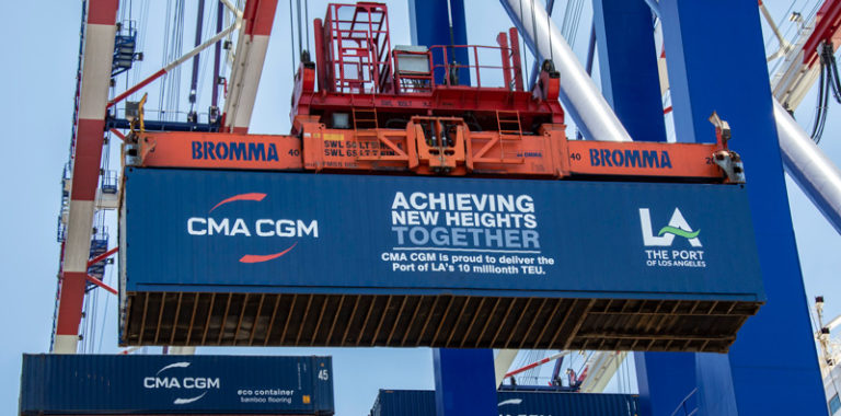 Port of Los Angeles handles 10 millionth TEU in fiscal year