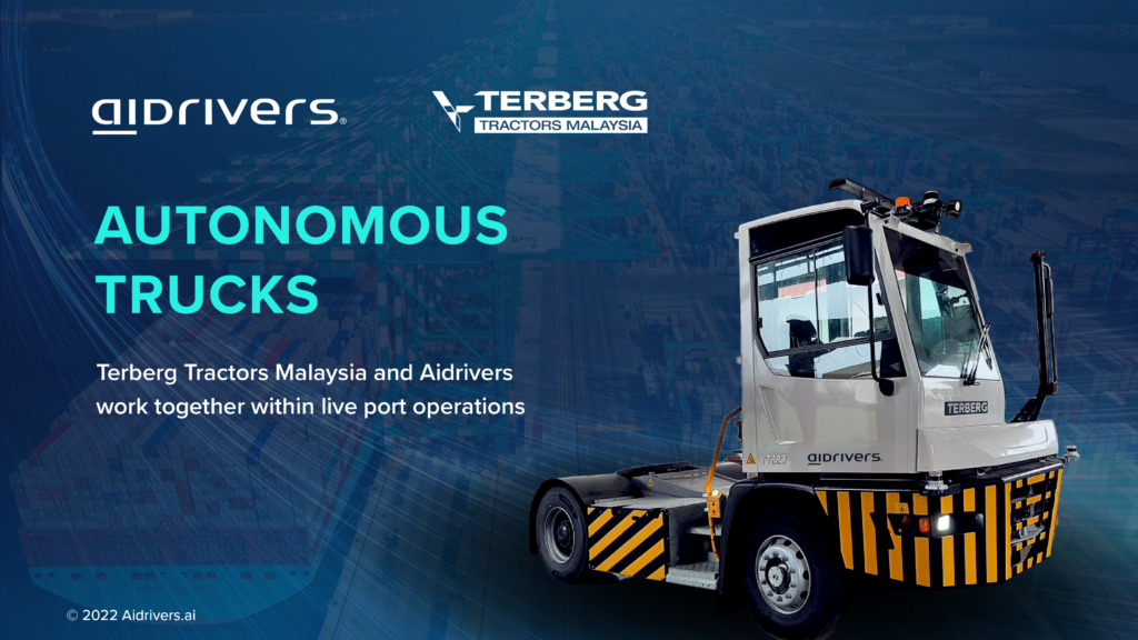 Autonomous terminal tractor trials Terberg Tractors Malaysia and Aidrivers work together within