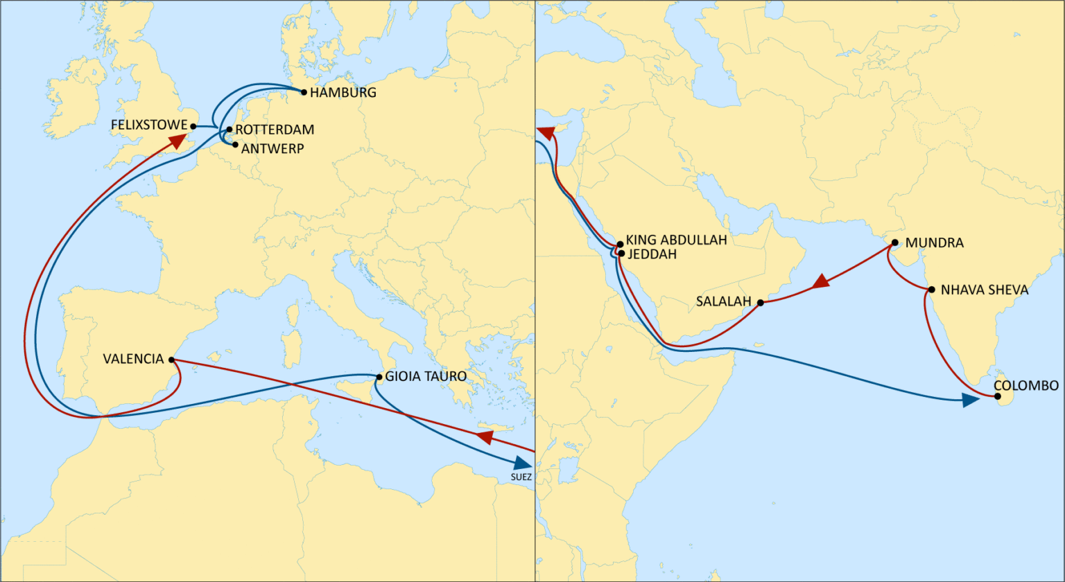 MSC enhances EuropeSaudiIndia transshipment offer Port Technology