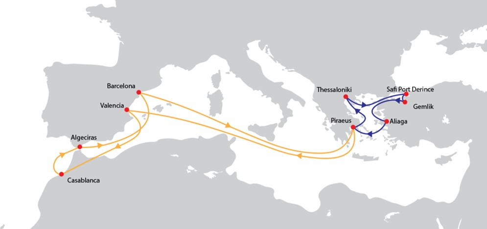 OOCL introduces Turkey Spain Morocco Express