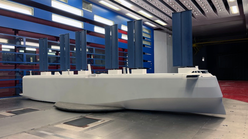 Wallenius Marine conducts wind tunnel tests