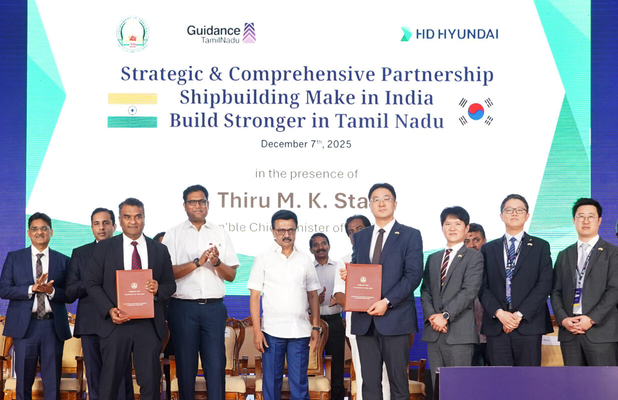 Tamil Nadu selects HD Hyundai for new Indian shipyard