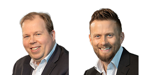 Timo Alho, Director Product Management Automation, Kalmar and Tomi Tuulkari, Director, Product Management, Kalmar