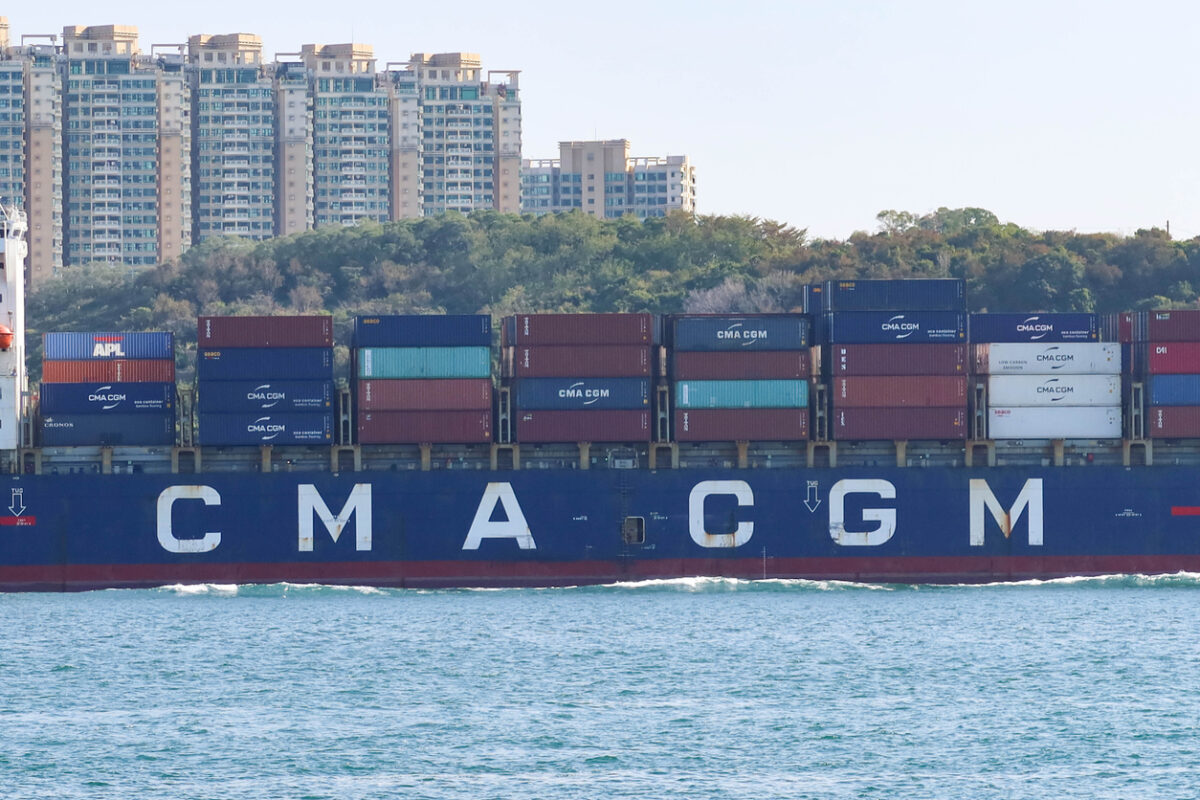 CMA CGM megaship resumes Suez Canal transit