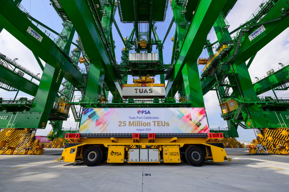 Tuas Port handles 25 million TEUs