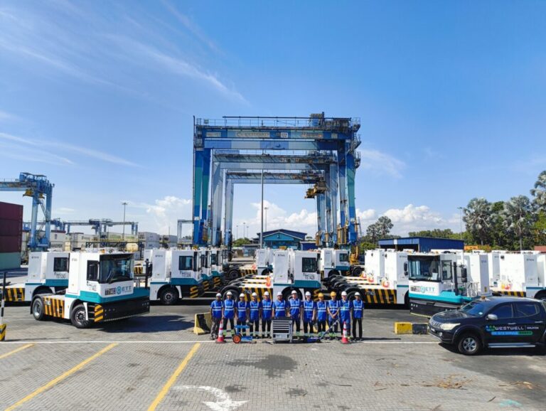 60 Westwell electric terminal tractors arrive at Westports Malaysia