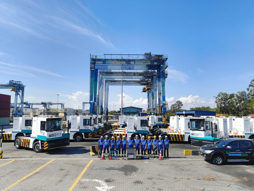 60 Westwell electric terminal tractors arrive at Westports Malaysia